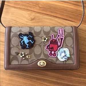 NWT COACH Keith Haring Crossbody Clutch w/ Patches